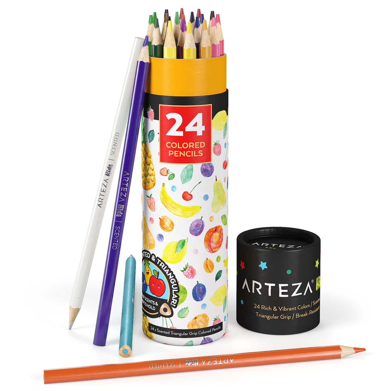 Arteza® Kids 24 Scented Colored Triangular Pencils Set